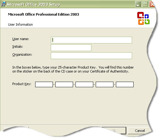 Microsoft Office Serial Number Change Form